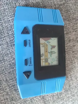 Videojuego Vintage Gatos Azul Made in Hong Kong