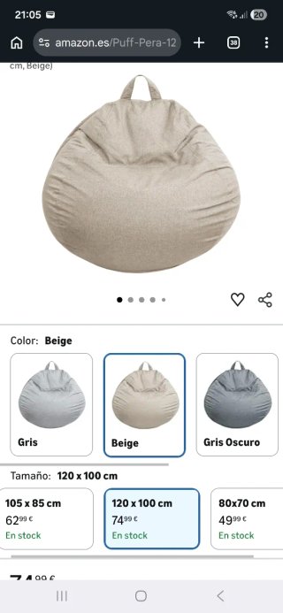 Puff Pera Bananair Beige