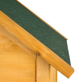 Caseta de jardín para herramientas madera 80.5 x 60 x 213.5 cm marrón