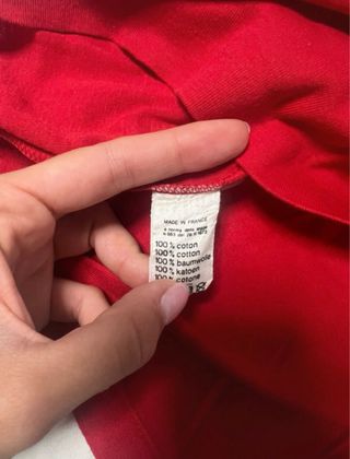 Jersey Lacoste Rojo Cuello Alto Manga Larga