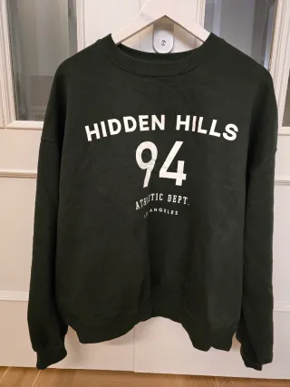 Sudadera Bershka oversize verde