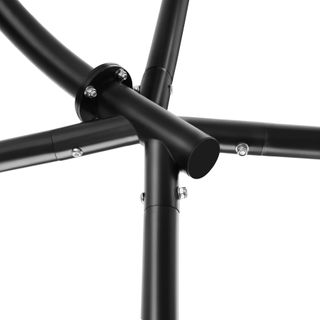 Silla colgante con soporte y cojín 160kg, gris claro