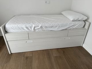 Cama nido con cajones madera