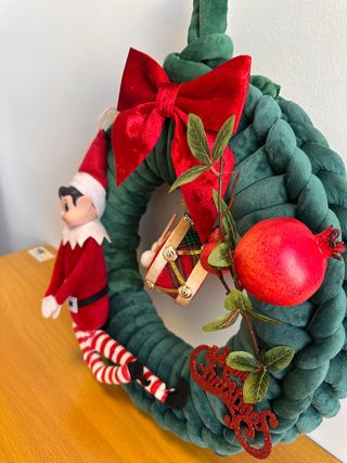 Ghirlanda Lana Marshmallow 40x40x8