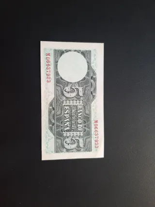 BILLETE DE 5 PESETAS DE 1948