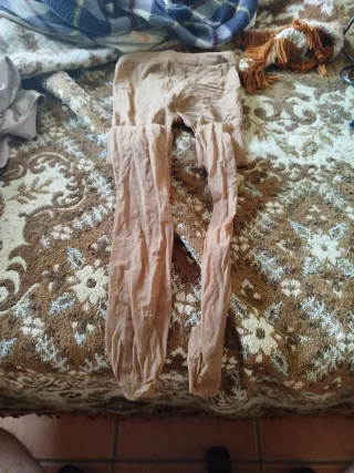 Medias Talla S Beige