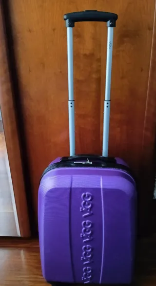 Maleta pequeña rígida morada