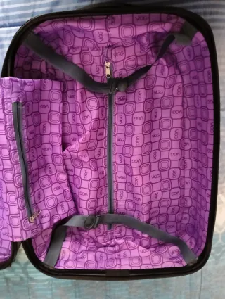 Maleta pequeña rígida morada