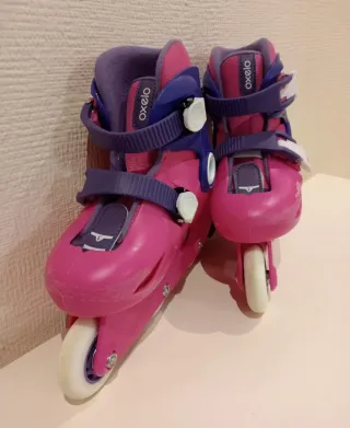 Patines en línea Oxelo rosas y morados