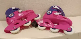 Patines en línea Oxelo rosas y morados