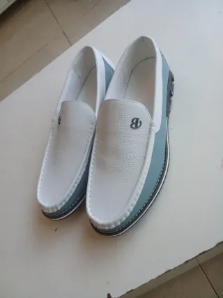 Mocasines Azul y Blanco shein