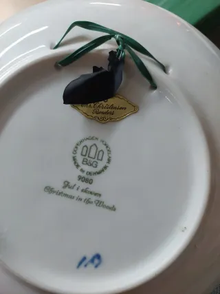 Piatto Natale B&G Copenaghen 1980