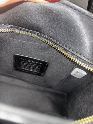 Bolso Coach Negro/Marrón con 2 Correas