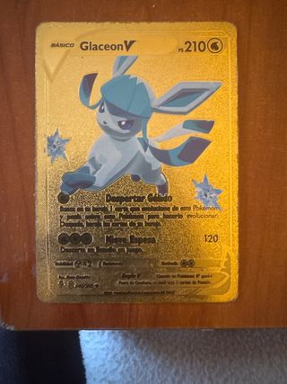 Carta Pokémon Glaceon V Oro PS 210