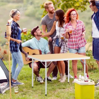 Mesa Camping Plegable 115x85x75 cm