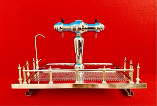 GRIFO DE CERVEZA TRIPLE / BRONCE CROMADO / AÑOS 90