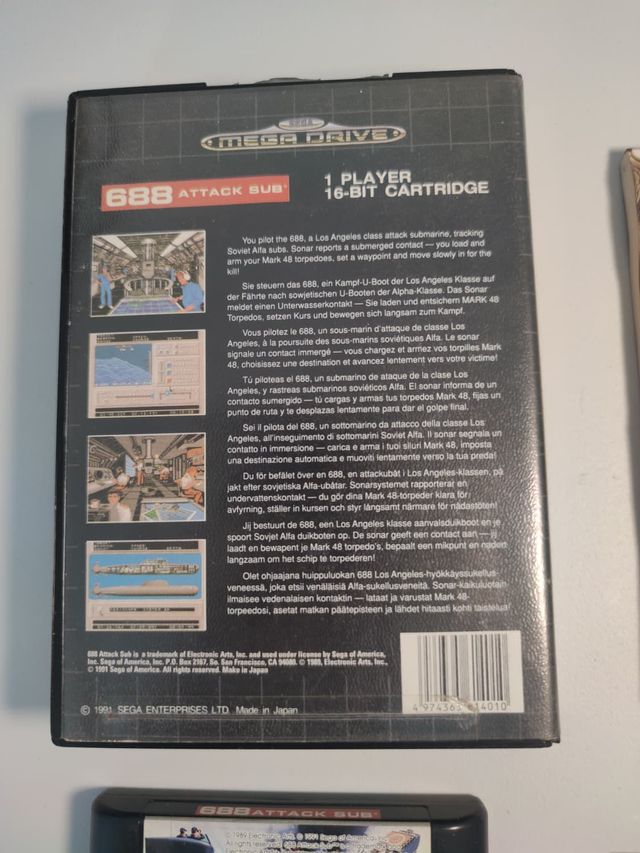 688 Attack Sub Sega Megadrive