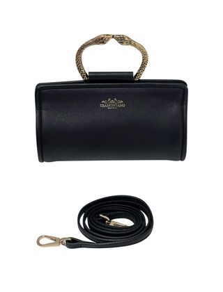 Bolso Piel Tramontano Negro Serpiente