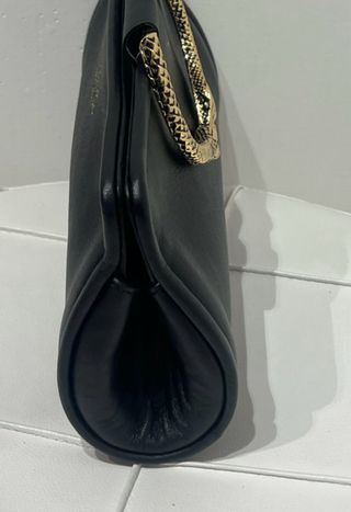 Bolso Piel Tramontano Negro Serpiente