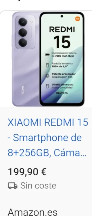 Xiaomi Redmi 15 8+256GB