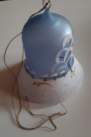 Campana Natalizia Vetro Decorata