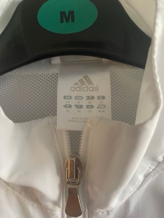 Chaqueta Adidas Blanca y Rosa Talla M