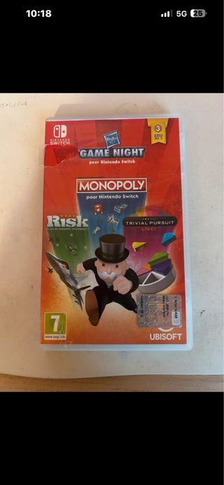 Nintendo Switch Game Night Monopoly Risk Trivial P