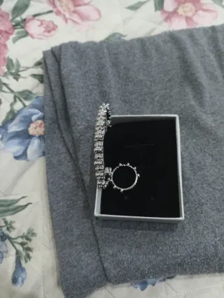 Bracciale e anello Tous argento