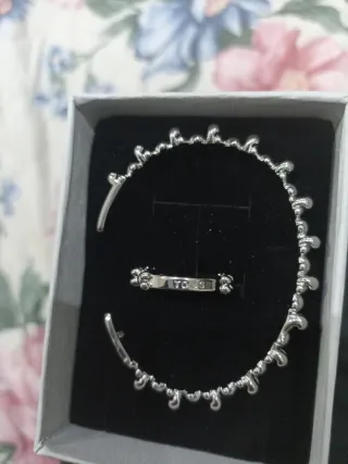 Bracciale e anello Tous argento