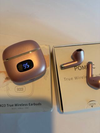 Auriculares Inalámbricos POMUIC W23 Oro Rosa