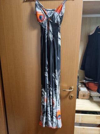 Maxi abito estivo senza maniche