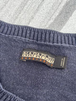 Jersey fino Napapijri azul marino talla S