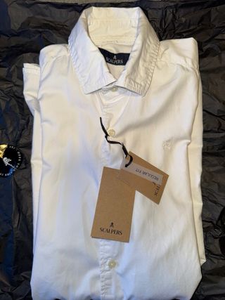 Camisa Scalpers Blanca T38 Regular Fit