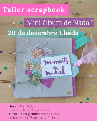 Taller Scrapbook Lleida Mini àlbum de Nadal