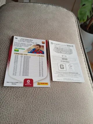 Lote cromos Messi Liga Este y Megacracks