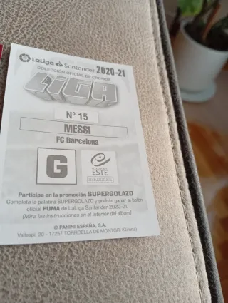 Lote cromos Messi Liga Este y Megacracks