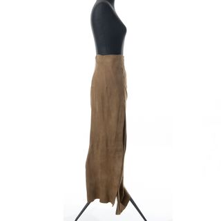 Gonna Maxfield Parrish Pelle Scamosciata tg 40 - S