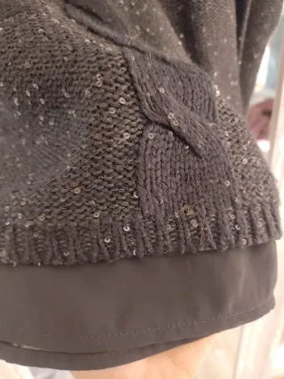 Jersey negro lentejuelas talla M