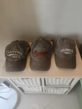 Set 3 Gorras Vintage Bordadas USA