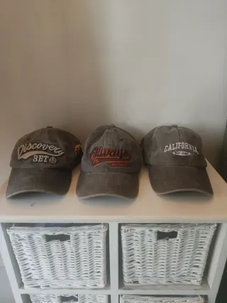 Set 3 Gorras Vintage Bordadas USA
