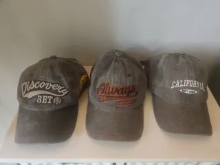 Set 3 Gorras Vintage Bordadas USA