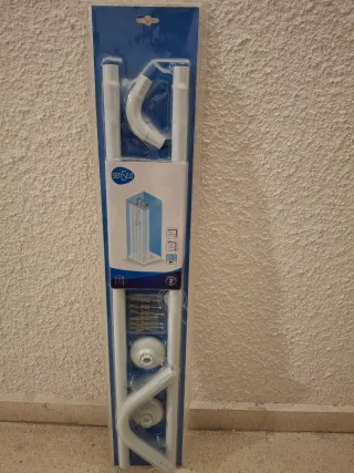 Barra Cortina Ducha Angular SENSEA Blanca