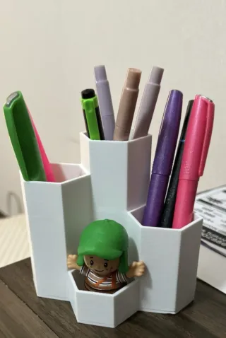 Organizador de escritorio hexagonal