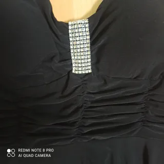 Vestido fiesta negro elástico