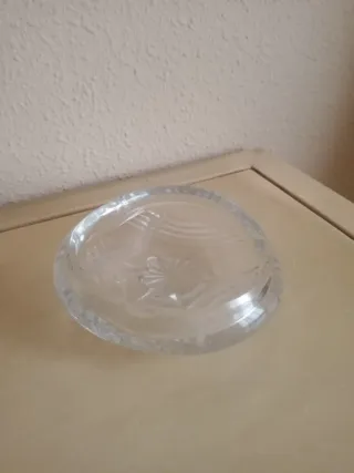 Cenicero de vidrio vintage 15cm