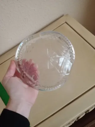 Cenicero de vidrio vintage 15cm