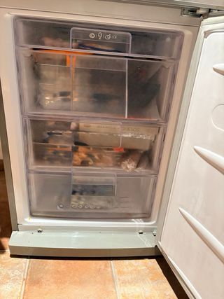 Nevera combi LG acero inoxidable