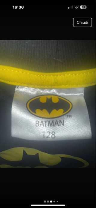 Felpa con cappuccio e maschera Batman