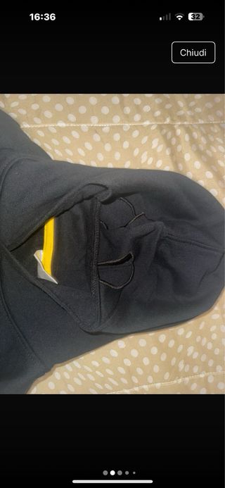 Felpa con cappuccio e maschera Batman