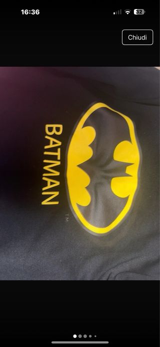 Felpa con cappuccio e maschera Batman